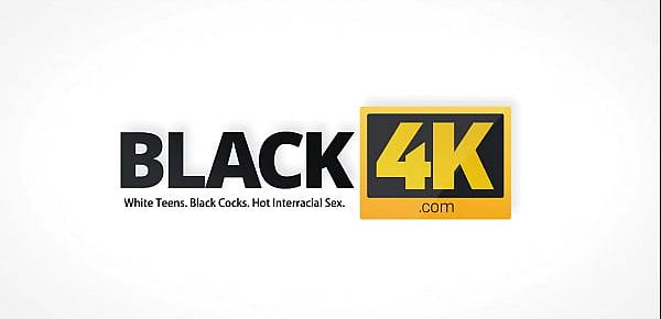  BLACK4K. Platinum blonde with a tattoo on the back makes love to black hubby